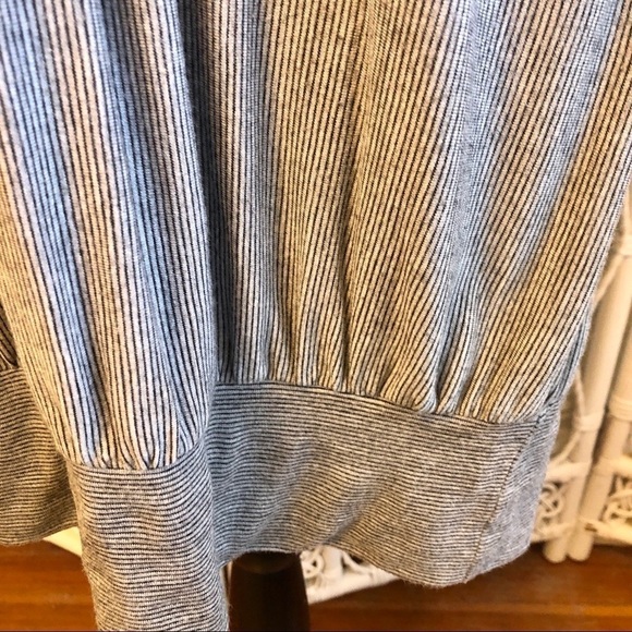 Wish USA Mini Dress Gray and Black Striped Sundress Beach Resort size Medium - Picture 9 of 14